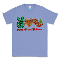 Colony Blue Peace Love Mexico Classic Tee - texasbilliewilder