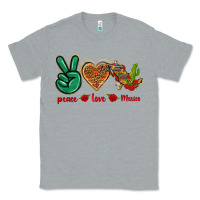Heather Grey Peace Love Mexico Classic Tee - texasbilliewilder