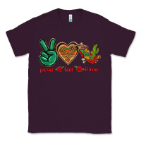 Plum Peace Love Mexico Classic Tee - texasbilliewilder
