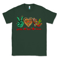 Sports Green Peace Love Mexico Classic Tee - texasbilliewilder