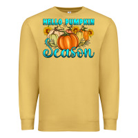 Antique Gold hello pumpkin season Premium Sweatshirt - Artiststas