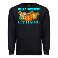 Black hello pumpkin season Premium Sweatshirt - Artiststas