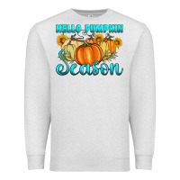 Oatmeal Heather hello pumpkin season Premium Sweatshirt - Artiststas