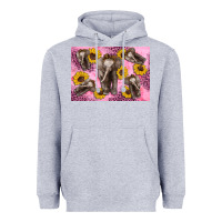 Heather Grey Baby elephant sunflowers kid's bottle Heavyweight Hoodie - Artiststas