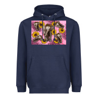 Navy Baby elephant sunflowers kid's bottle Heavyweight Hoodie - Artiststas
