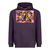 Plum Baby elephant sunflowers kid's bottle Heavyweight Hoodie - Artiststas