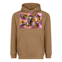 Toasted Coconut Baby elephant sunflowers kid's bottle Heavyweight Hoodie - Artiststas