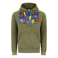 Vintage Olive Game day game day game day lightning bolt Vintage Hoodie - HowdyJamesFarm