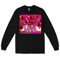 Black love heart shaped balloons tumbler hjf Long Sleeve Tee - HowdyJamesFarm
