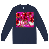 Navy love heart shaped balloons tumbler hjf Long Sleeve Tee - HowdyJamesFarm