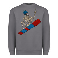 Storm skeleton snowboard Heavyweight Sweatshirt - FaDigitalArtStudio