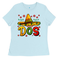 Baby Blue dos my second mexican birthday Ladies Tee - Jasminsmagicworld