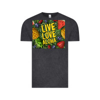 Vintage Black live love aloha Vintage Tee - TumblerDesignByShophia