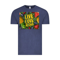 Vintage Denim live love aloha Vintage Tee - TumblerDesignByShophia