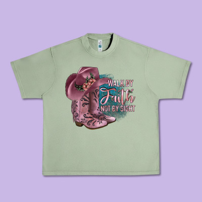Walk By Faith Not By Sight Urban Heavy Tee Designed By Jahusdesignshop