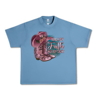 Pebble Blue Walk By Faith Not By Sight Urban Heavy Tee - JahusDesignShop