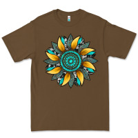 Cacao sunflower gemstone leopard Premium Tee - Artiststas