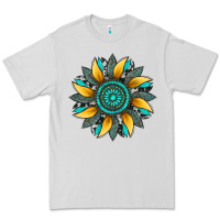 Dove Grey sunflower gemstone leopard Premium Tee - Artiststas