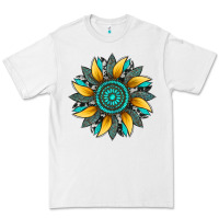 White sunflower gemstone leopard Premium Tee - Artiststas