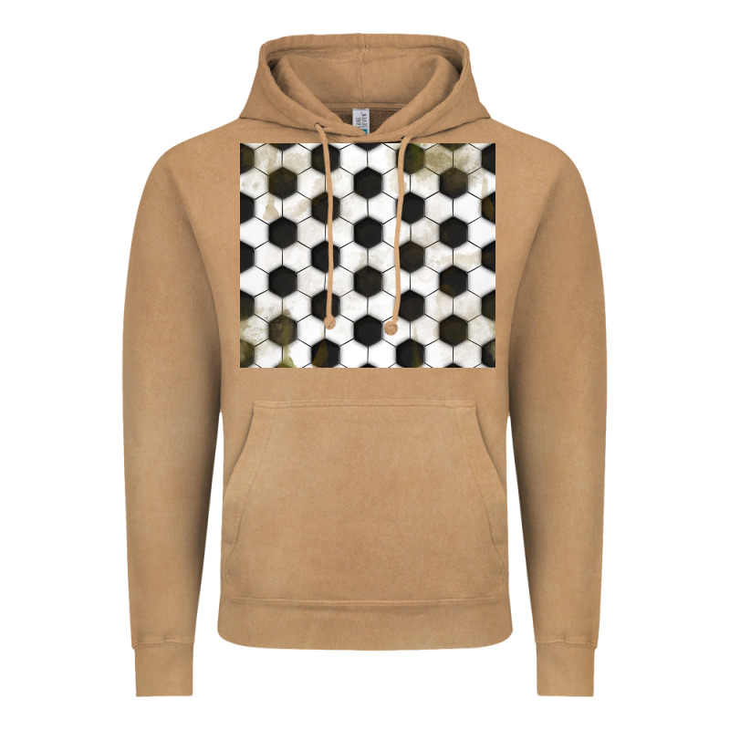 Distressed Soccer Pattern Vintage Hoodie by TumblerDesignByShophia | Teevron