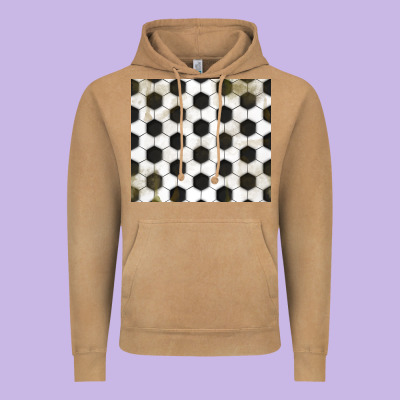 Distressed Soccer Pattern Vintage Hoodie Designed By Tumblerdesignbyshophia