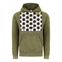 Vintage Olive distressed soccer pattern Vintage Hoodie - TumblerDesignByShophia