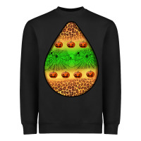 Black halloween pumpkin teardrop Heavyweight Sweatshirt - BundleAndBundleShop
