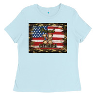 Baby Blue proud veteran veterans day Ladies Tee - Jasminsmagicworld