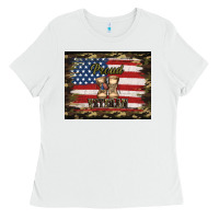 White proud veteran veterans day Ladies Tee - Jasminsmagicworld
