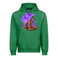 Emerald purple cowgirl  and roses Urban Hoodie - AdoDesignShop