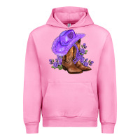 Fuchsia Pink purple cowgirl  and roses Urban Hoodie - AdoDesignShop
