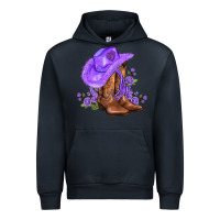 Navy purple cowgirl  and roses Urban Hoodie - AdoDesignShop