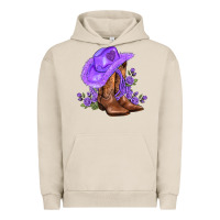Pigment French Oak purple cowgirl  and roses Urban Hoodie - AdoDesignShop