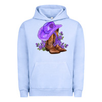 Pigment Grape Ice purple cowgirl  and roses Urban Hoodie - AdoDesignShop