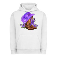 Pigment Lunar Rock purple cowgirl  and roses Urban Hoodie - AdoDesignShop