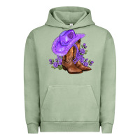Pigment Oil Green purple cowgirl  and roses Urban Hoodie - AdoDesignShop