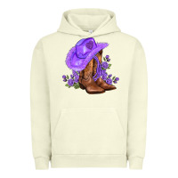 Pigment Pistachio purple cowgirl  and roses Urban Hoodie - AdoDesignShop