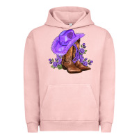 Pigment Salmon purple cowgirl  and roses Urban Hoodie - AdoDesignShop
