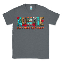 Charcoal Heather Auntie Like a Mom Only Cooler Classic Tee - texasbilliewilder