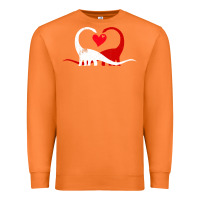 Carrot funny hearts love dinosaur valentine s day gift boys girls Premium Sweatshirt - minhPixels