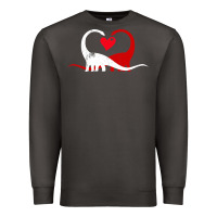 Funny Hearts Love Dinosaur Valentine S Day Gift Boys Girls Premium Sweatshirt | Teevron