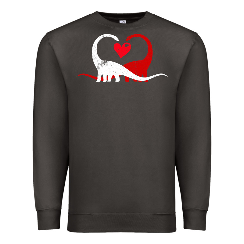 Funny Hearts Love Dinosaur Valentine S Day Gift Boys Girls Premium Sweatshirt by minhPixels | Teevron
