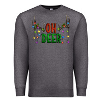 Charcoal Heather Oh deer christmas Premium Sweatshirt - Artiststas