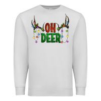 Dove Grey Oh deer christmas Premium Sweatshirt - Artiststas