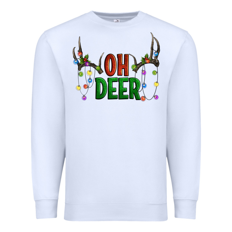 Oh Deer Christmas Premium Sweatshirt by Artiststas | Teevron