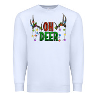 White Oh deer christmas Premium Sweatshirt - Artiststas