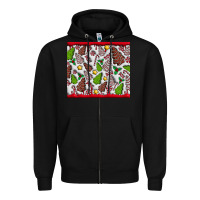 Black Christmas Cakes Zipper Hoodie - CowhideDigitalArt