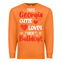 Carrot this georgia cutie loves her bulldogs fun football Premium Sweatshirt - minhPixels