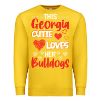 Lemon this georgia cutie loves her bulldogs fun football Premium Sweatshirt - minhPixels