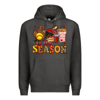 Charcoal Heather tis the season softball Premium Hoodie - Jasminsmagicworld